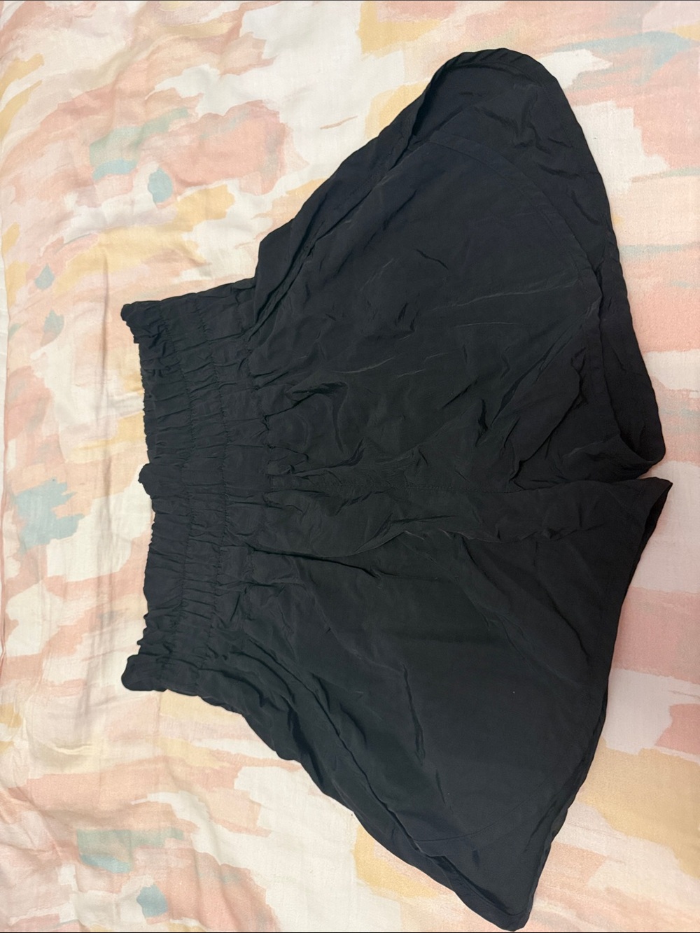 Zenana Outfitters Black High-Waist Elastic Shorts